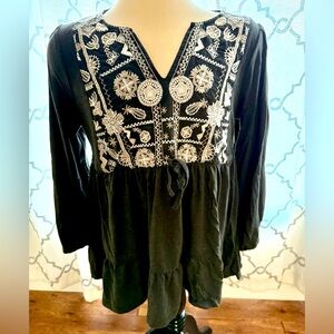 Lucky Brand Embroidered Top